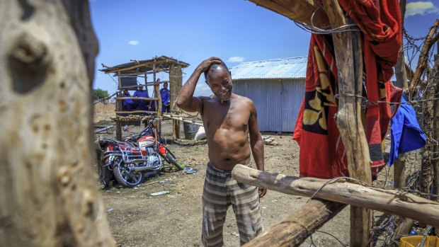 Adamo Anshebo, accused of being a people smuggler, is held in detention in Metema, in north-western Ethiopia. 