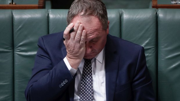Deputy Prime Minister Barnaby Joyce in Question Time on Monday.