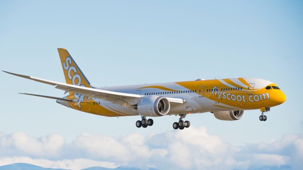 Scoot has seven of the B787-9 in service and a further three on order.