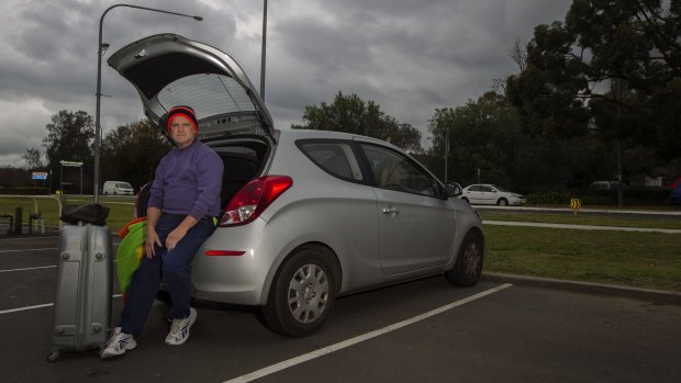 Chris Stuart has been living out of his car for five months.