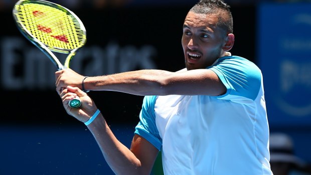"I think he might have learnt his lesson so let's hope things will be good from now on": Ken Rosewall on Nick Kyrgios, pictured.