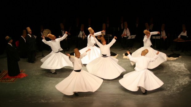 It will be the largest ensemble of Whirling Dervishes ever seen on stage in Australia.