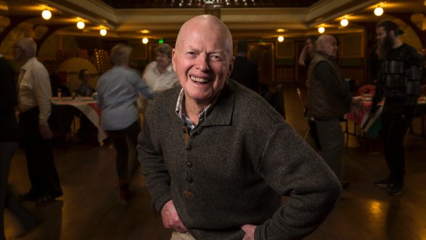 He's got the moves: David Morrison, 87, a regular at the LGBTI Elders Dance Club, which meets once a month at Fitzroy Town Hall