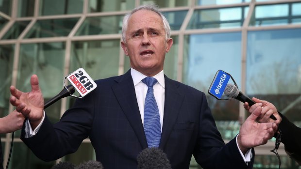 Malcolm Turnbull announces his challenge to Tony Abbott's leadership.