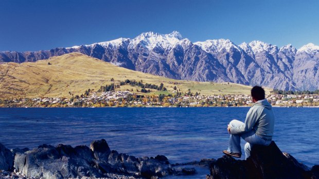 Lake Wakatipu, Queenstown, New Zealand.