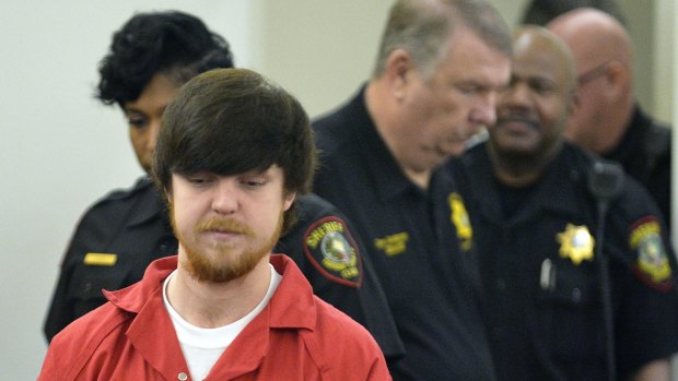 Ethan Couch being brought into court on Wednesday.