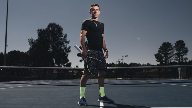 Canberra junior tennis player Dimitri Morogiannis credits Nick Kyrgios as a mentor and inspiration.