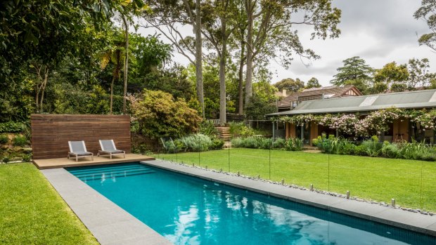 Michael Bates has encouraged his clients to change up their tiles, as with this pool in Killara.