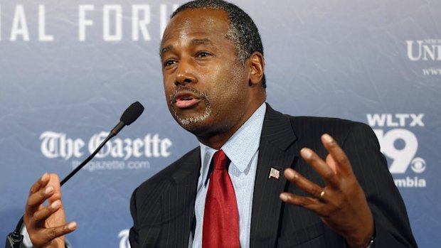 Republican presidential candidate Ben Carson has said Islam is antithetical to the US Constitution and he doesn't believe that a Muslim should be elected US president.