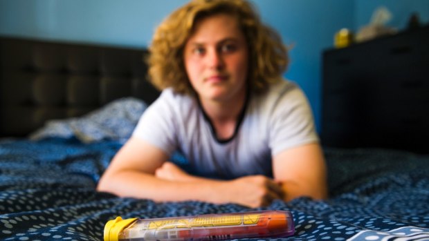 Ben Garani, who has severe nut allergies, is concerned about the shortage of EpiPens in Canberra. 