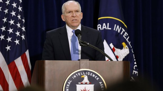 Director of the Central Intelligence Agency (CIA) John Brennan faces the media following the release of the controversial CIA torture report.  