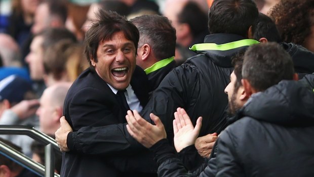 Antonio Conte, manager of Chelsea, was jubilant.