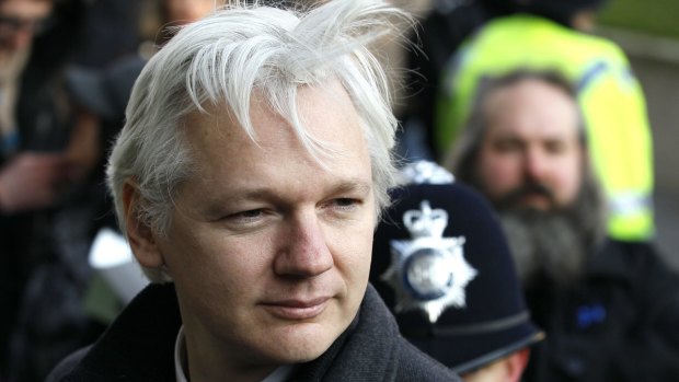 London police will no longer maintain a 24-hour-a-day guard at the embassy where Julian Assange, pictured in 2012, has taken refuge.