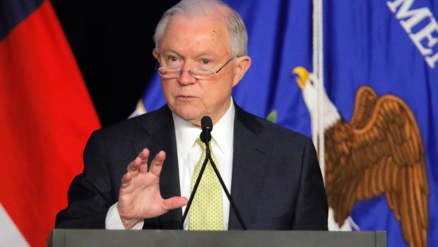 Under scrutiny: US Attorney-General Jeff Sessions.