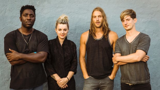 Bloc Party's 2018 line-up (from left): Kele Okereke, Louise Bartle, Justin Harris and Russell Lissack.