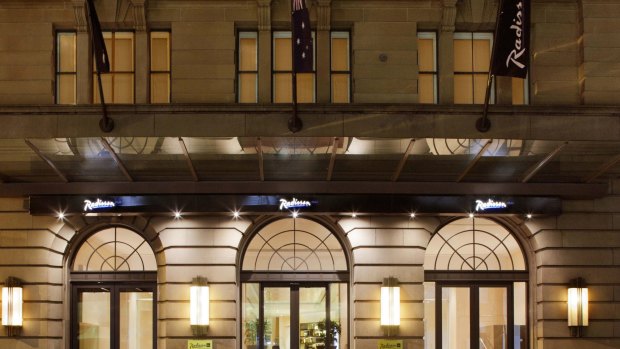 Radisson Blu Plaza Hotel, Sydney, which has undergone a $13 million renovation.