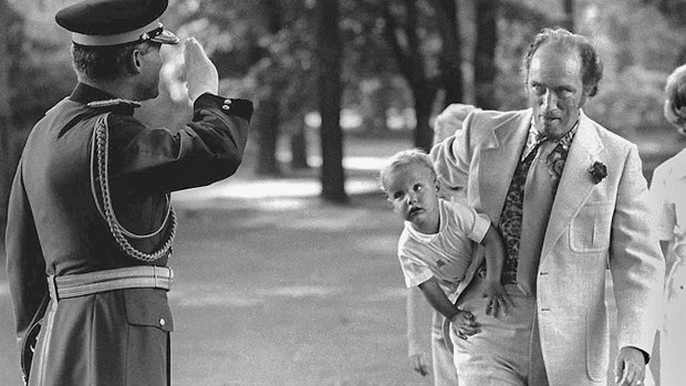 Rod MacIvor's  photo of Pierre and Justin Trudeau that won the 1973 National Newspaper Award for best feature photo.