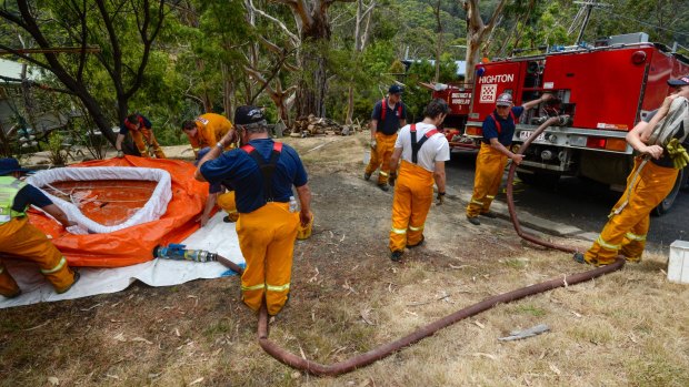 CFA firefighters worked tirelessly to save properties as bushfires tore through parts of the Great Ocean Road on Christmas Day.