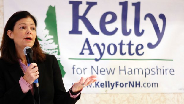 US senator Kelly Ayotte, a Republican in a tight congressional contest, has turned on Donald Trump.