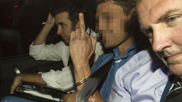 Sean Christian Price, centre, has been charged with raping a woman two days after murdering Masa Vukotic.