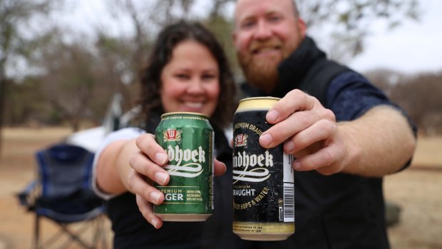 Campsite beers.