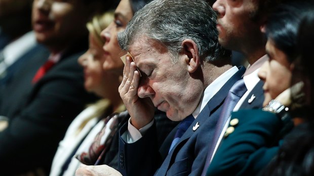 Colombian President Juan Manuel Santos apologised on Tuesday after revelations that a scandal-tarred Brazilian construction company illegally paid costs related to his 2010 campaign.