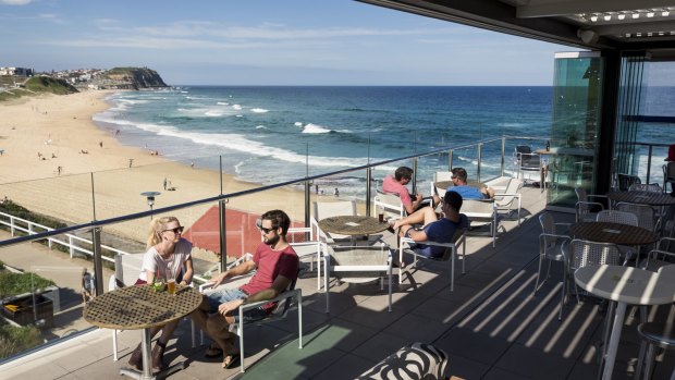The Surfhouse is a focal point at Merewether Beach.