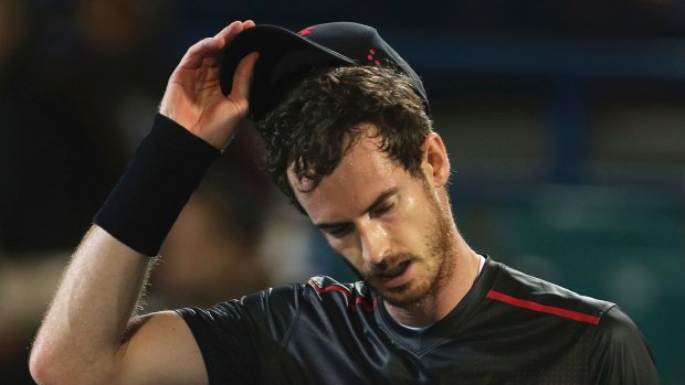 Injured: Andy Murray.