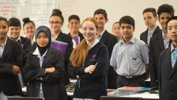 William Ruthven Secondary College in Reservoir has shunned streaming. Instead, students learn in classes of mixed abilities. 