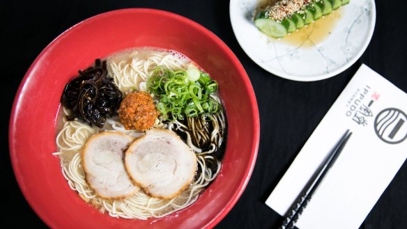 Hakata ramen at Ippudo.