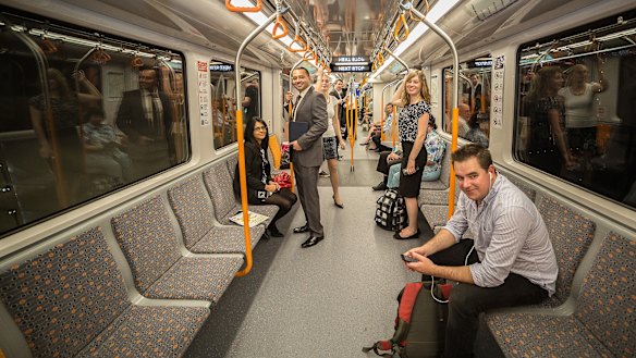 An artist's impression of the second stage of the new metro line from Chatswood to Bankstown via the CBD.