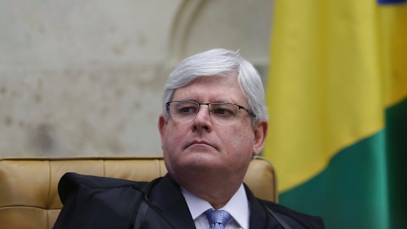 Brazil's Prosecutor General Rodrigo Janot at the Supreme Court session in Brasilia on Wednesday.