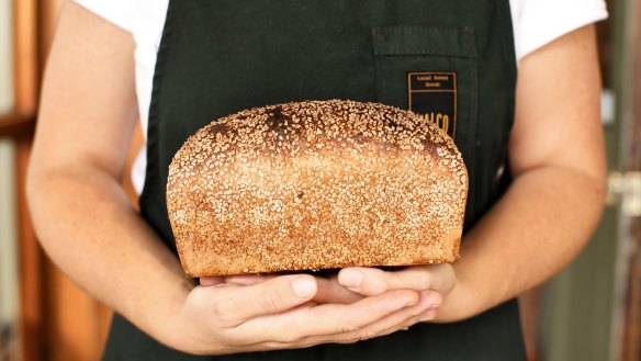 Falco uses organic local flours in its sourdough breads.