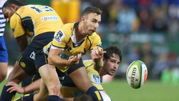 Brumbies halfback Nic White took the fight up to the Stormers when they met in May.