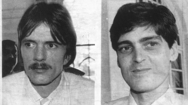 Kevin Barlow (left) and Brian Chambers were hanged on July 7, 1986. 