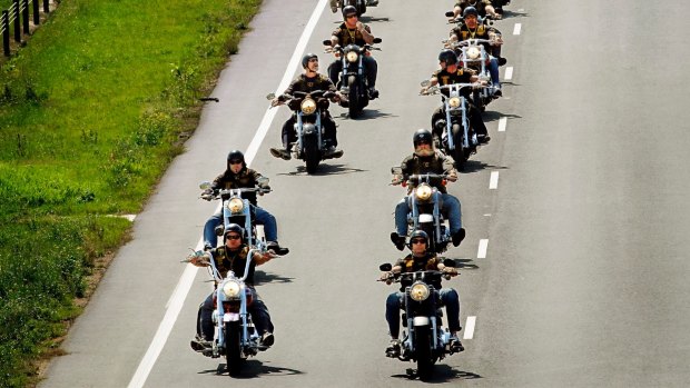Members of the Comanchero Motorcycle Club. 