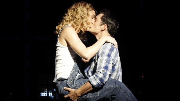 Jemma Rix and Rob Mills in Ghost the Musical.