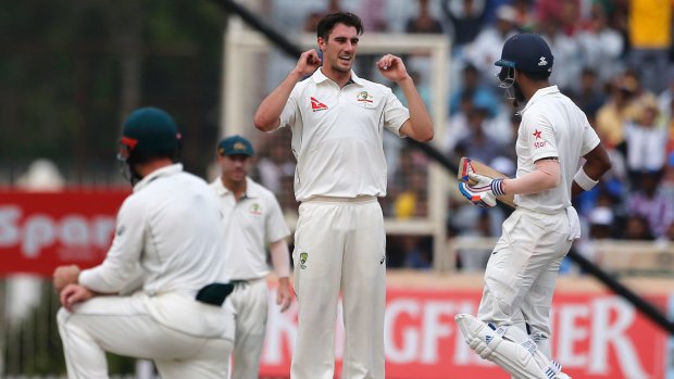 Dream return: Pat Cummins has been the pick of the Australian bowlers in the third Test.