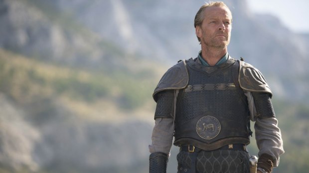 Iain Glen as Jorah Mormont in <i>Game of Thrones</i>: "fingers crossed I come out alive". 