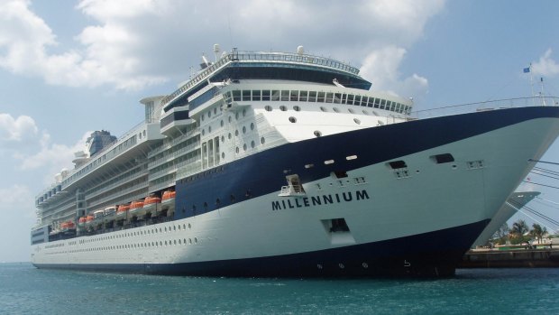 Celebrity Millennium sails between Seward and Vancouver in 2019.