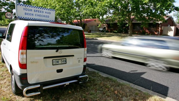 Canberrans were more likely than visitors to be caught by mobile speed cameras, but more interstate drivers were captured speeding in school zones.