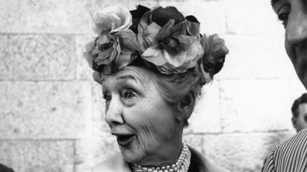 The Hollywood columnist, and former actress, Hedda Hopper in 1961. 