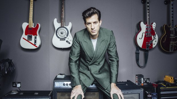 British DJ Mark Ronson was actually playing music festival Splendour in the Grass in Byron Bay at the time.