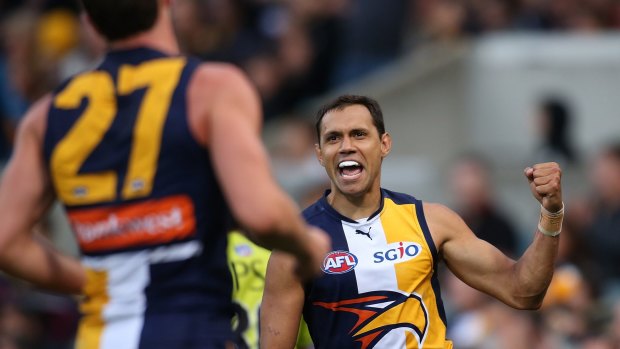 Josh Hill has been an unlikely success story for the West Coast Eagles this season.