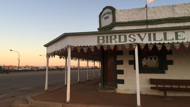 The ultimate arrival is reserved for the Birdsville Hotel where the plane will taxi to the front door.