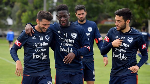 Melbourne Victory trained at Gosch's Paddock on Wednesday.