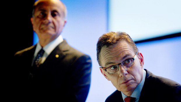 Andrew Mackenzie, chief executive of BHP Billiton, right, and Jacques 'Jac' Nasser, chairman, face having to battle one of the most formidable activist shareholders.