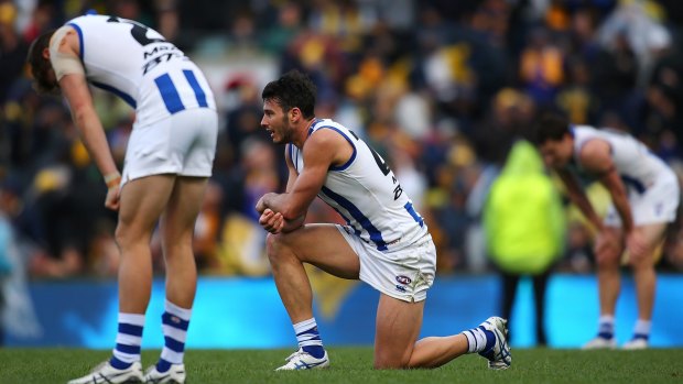 Out of form: The Roos have slipped down the ladder after starting the season in fine style.