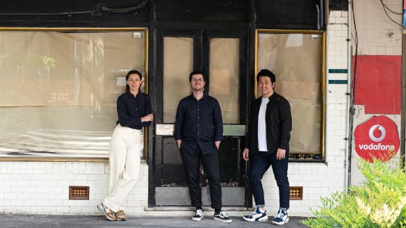 Jane head chef Victoria Scriven (left), founder Tristan Rosier and group head chef Kevin Oh.