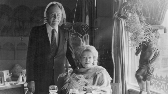 Blyth and Gloria Staley at Fanny's April 23, 1979.